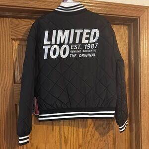 Limited Too Girl’s Black Quilted Jacket